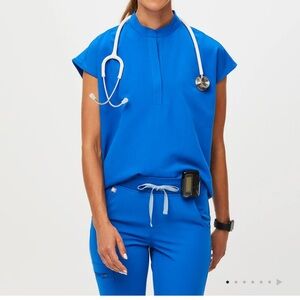 Figs Women's Royal Blue Rafaela™ - Oversized Scrub Top - S / Royal Blue